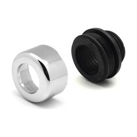 MORSETTO COMBINATO CON COPRIMORSETTO CROMATO DIAM 48-58 MM Misura: Diam. 48-58mm