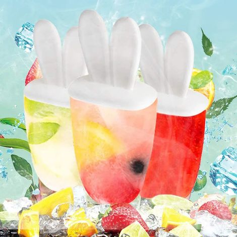 Moldes de helado con 6 palitos para hacer helados caseros para niños (1/5)