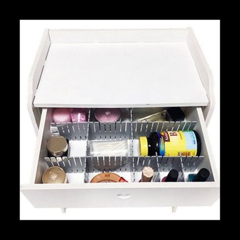 4 PièCes DIY Plastique Tiroir Grille SéParateur SéParateur Partition Stockage Organisateur Sous-VêTements Chaussettes Maquillage,d (1/5)