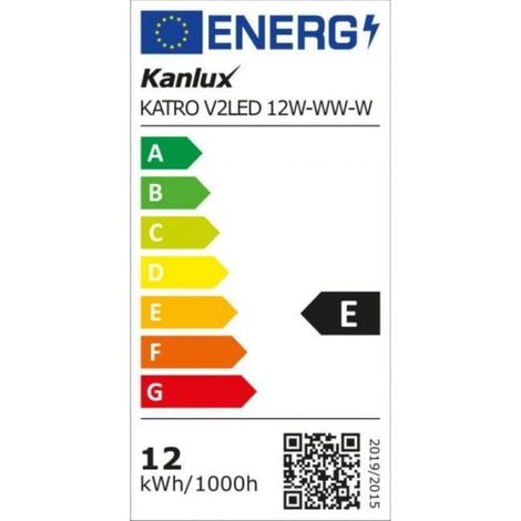 Downlight LED de 12 W katro V2LED 12W-WW-W 720lm 3000K 28941