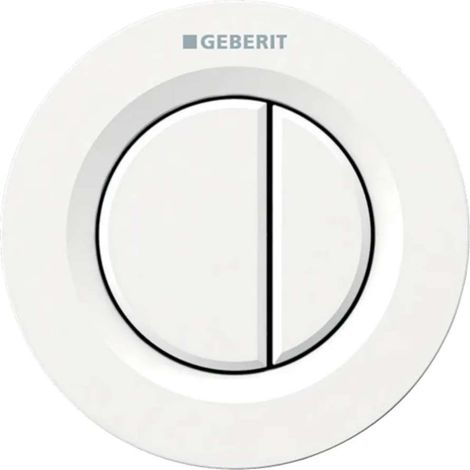 Commande pneumatique à double bouton, version intégrée blanche (1/6)