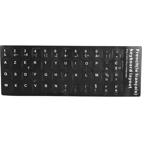 Étiquettes de clavier français pour PC de bureau et ordinateur portable, accessoire de rechange (1/5)