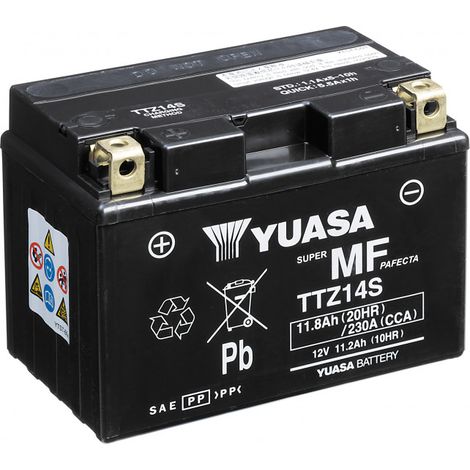 Batterie moto YUASA TTZ14S-BS 12V 11.8AH 230A (1/3)