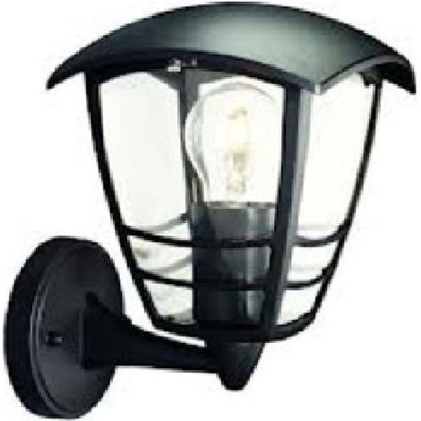 Philips Creek Wandleuchte Außen Schwarz 20 cm