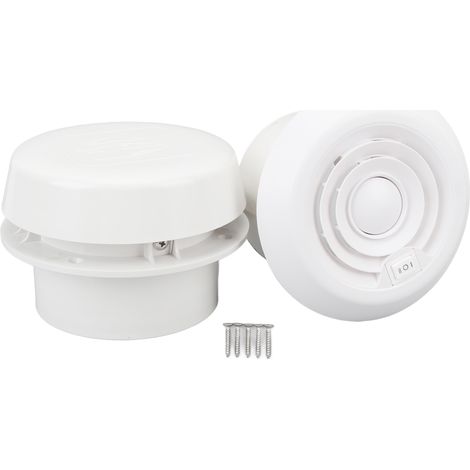 Ortviai Ventilateur d’extraction pour toit de camping-car, tête champignon 155 mm, 12 V CC, 90 CFM, double flux avec grille anti-insectes