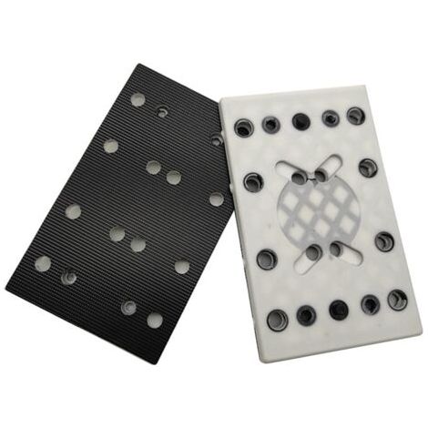 Patin de ponçage 130 x 80 mm, 12 trous et plaque de rechange pour RTS 400 REQ (1/5)