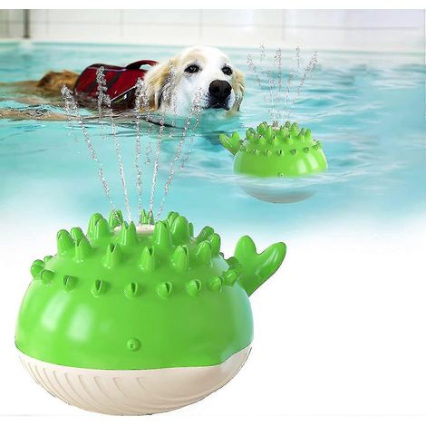 Jouet aquatique pour chien, jouet à mâcher électrique avec jet d'eau, jouet flottant pour jouer à la balle et lancer la balle. (1/5)