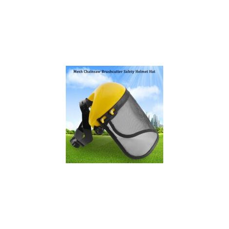 Chapeau de casque de sécurité avec visière intégrale en maille pour la protection forestière de la débroussailleuse forestière (1/5)