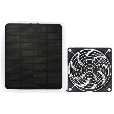 10-W-Solarpanel-Hühnerstallventilator, kleiner wasserdichter Abluftventilator mit Schutznetz für Gewächshausschuppen