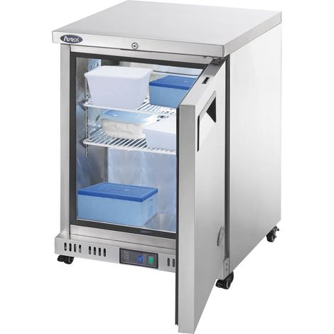 Mini Congélateur Professionnel Tropicalisé à Roulettes - 145 L - Atosa (1/3)