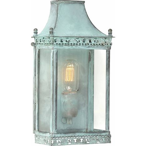 Elstead Regents Park - Lanterna da parete 1 luce per esterno Light Verdigris IP44, E27 (1/5)