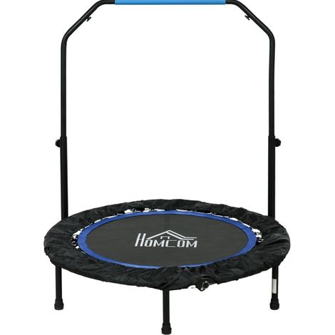 Mini trampoline de fitness pliable avec poignée réglable Ø102 cm, 100 kg DESVIAE (1/5)