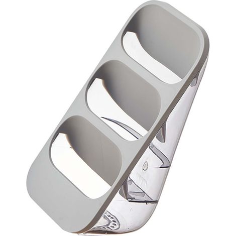 Porte-couteaux 3 étages avec égouttoir, range-couverts imperméable gris, support de rangement à drainage (1/5)