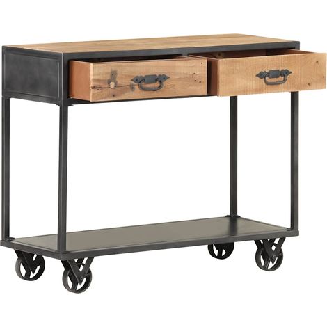 Maison Exclusive - Tavolo Consolle 90x35x74cm in Legno Massello di Recupero (1/5)