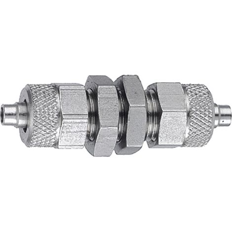 Riegler Schottverschraubung, M10x1,0, für Schlauch 6/4, SW 14, ES 1.4571 (1/3)