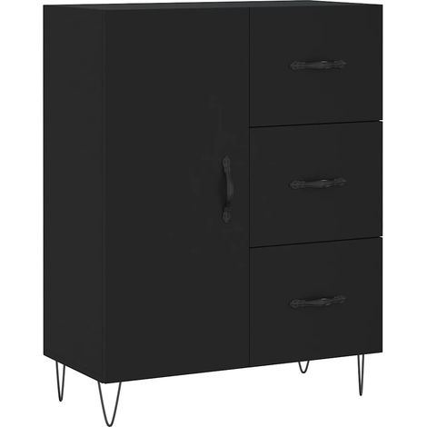 Maison Exclusive - Credenza Nera 69,5x34x90 cm in Legno Multistrato