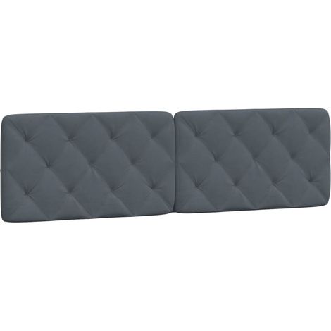 Maison Exclusive - Kopfteil-Kissen Dunkelgrau 180 cm Samt