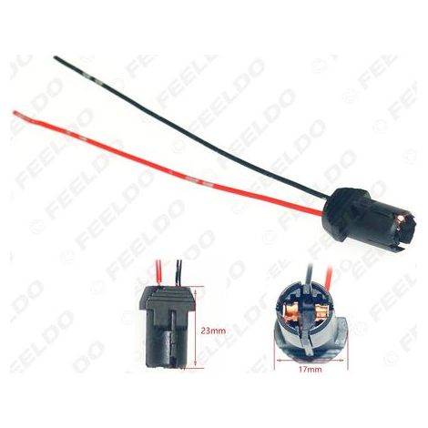 Keilförmige T10 W5W 147 LED-Kfz-Lampenfassung, Kfz-Glühlampenfassungsstecker, starres Fassungskabel (1/5)