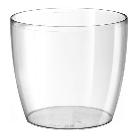 TeraPlast Vaso Madeira Luxy 18 Trasparente Plastica