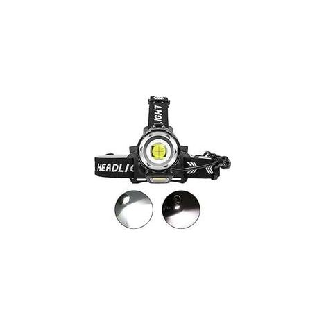 Wiederaufladbare LED-Stirnlampe mit 12000 Lumen, XHP90 Hochleistungs-Stirnlampe, Zoom-Arbeitsleuchte mit 4 Modi und Betriebsanzeige für Angeln und Höhlenforschung (1/5)