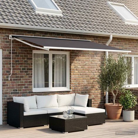 Teenpull – Markisenersatzstoff Anthrazit 400 x 200 cm Polyester (1/5)