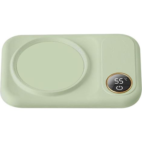 Scaldatazze elettrico da 10 W con alimentazione USB, spegnimento automatico dopo 8 ore e 3 impostazioni di temperatura, ideale per ufficio, casa e lavoro, per riscaldare caffè, tè, acqua, latte e altr