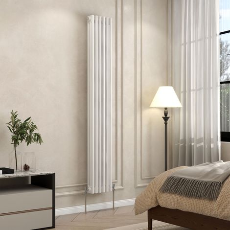 AVER-GROWTH 3 Column Traditional Cast Iron Style Radiator White 1800x290mm (1/5)