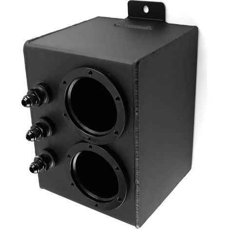 Réservoir à carburant de survitesse 4L pour voiture de course, boîtier en aluminium noir, outil de tuning automobile universel, kit de rechange (1/5)