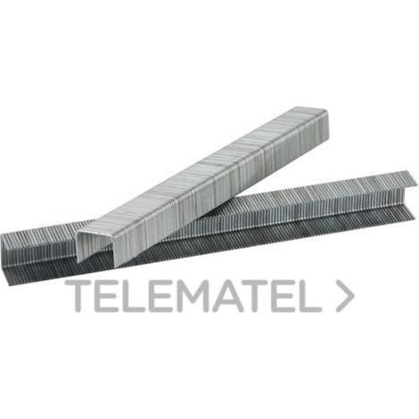 grapa simes 80. acero. zincado. tira continua. para grapadoras. longitud 4 largo 14mm caja 5 millares
