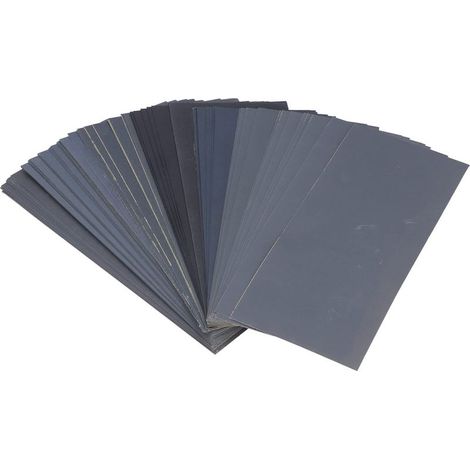 Lot de 90 Papiers Abrasifs Secs Humides, Carbure de Silicium 400 à 3000 Grains de Papier Abrasif pour Travaux Manuels, Polissage de Voiture, Revêtement de Meubles en Bois (1/4)