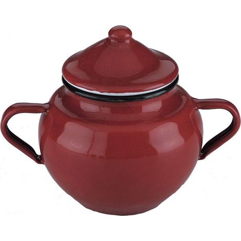 Ibili 8411922006506 Zuckerdose Emaille Rot 0,5L
