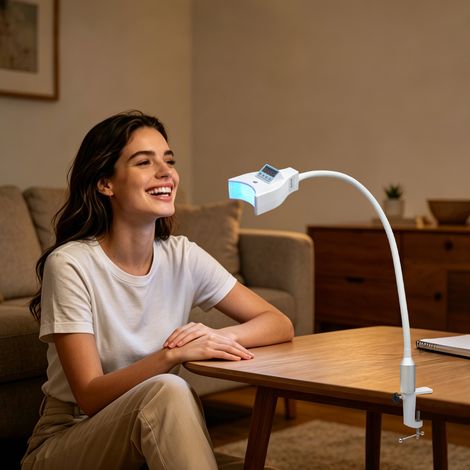 Lampe Blanchiment Dentaire Professionnel, Lampe LED Pour Blanchir les Dents Machine, LUNETTE offert, minuteur (1/5)