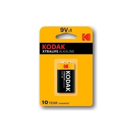PILAS LR61 KODAK ALCALINA XTRALIFE 9V 1 UNIDAD (ecotasas incluidas)