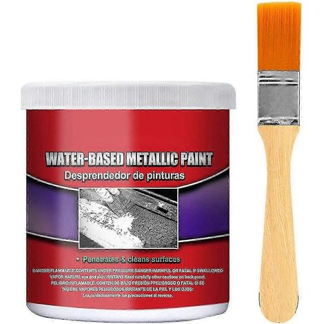 Décapant antirouille pour métaux, à base d'eau, pour peintures métalliques, avec pinceau, 100 ml (1/3)