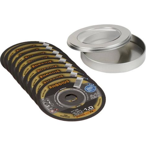 Rhodius XT38 210748 Disque à tronçonner 125 mm 10 pc(s) acier inoxydable, acier (1/3)