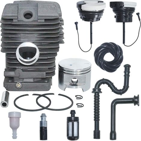 Kit de cylindre, piston, filtre à carburant et bouchon de ligne de 49 mm pour Stihl MS390 MS290 039 029 tronçonneuse, remplace 1127 020 1216, 000 0350 0525 (1/5)