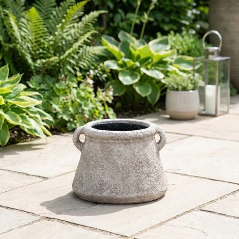 Rustic Distressed Decorative Planter Pot (1/2)