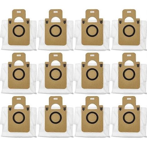 12 replacement dust bags for Bot D10 Plus RLS3D robot vacuum cleaner (spare part P) - AquaForge (1/2)