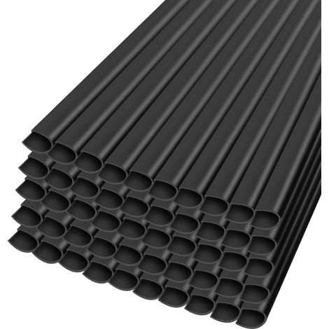 Lot de 50 clips de fixation en PVC - Brise-vue - 19 cm - Bandes brise-vue pour panneaux à double fil - Rails de serrage pour bandes brise-vue - Clôture à double fil - Brise-vue pour clôtures (1/5)