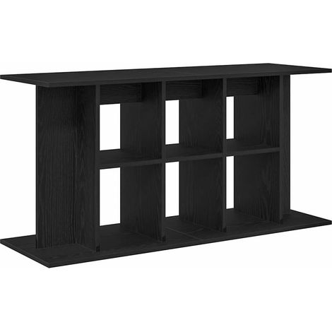 Support d'aquarium en chêne noir 120 x 40 x 60 cm Bois d'ingénierie