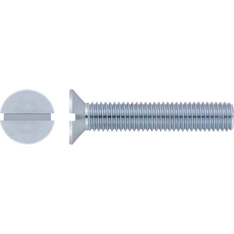 Vis à tête fraisée fendue DIN 963 M8x45 Zinguée boîte de 200 CHAVESBAO VMFF0804502B