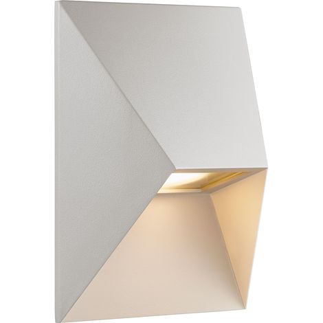 Applique murale PONTIO 15 Aluminium Blanc, H.19 - IP54 - GU10 /Nordlux Extérieur