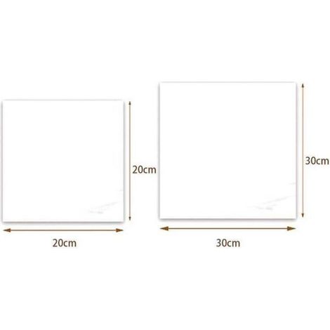 Miroir Acrylique - Carré Coin Droit - 2 mm D'Épaisseur - Pour Décoration Murale Intérieure - 1 Pièce (1/2)