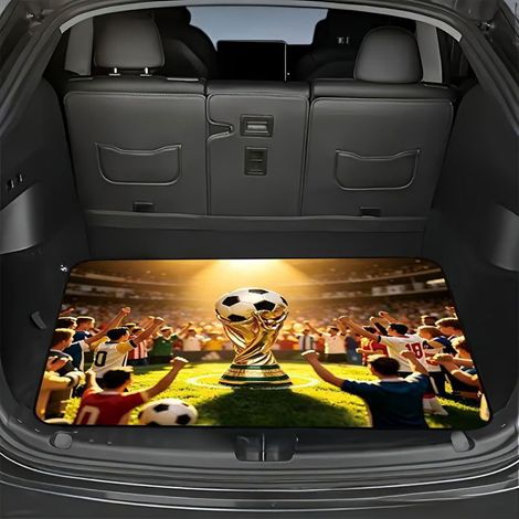 Tapis pour coffre de voiture, tapis de protection contre la poussière, résistant à l'usure et à la saleté, facile à entretenir - 75 x 100cm [Velours cristal, fond en plastique]