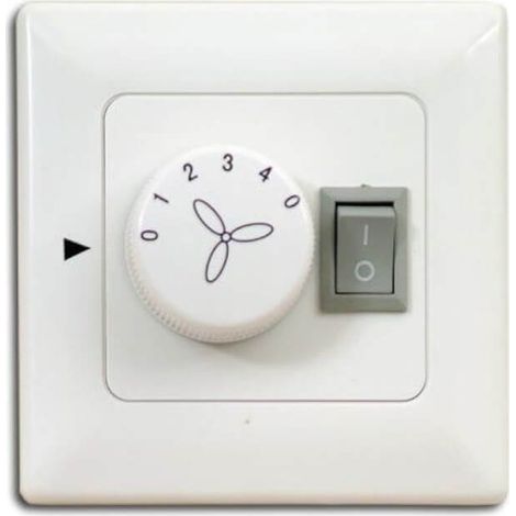Wall switch / wall control for ceiling fans with lighting - flush mounted
