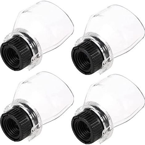 Set of 4 transparent protective covers for rotary tools, safety protection, accessories for wood, metal, cutting, sanding, polishing (1/5)