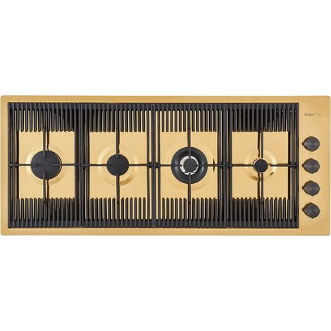 Foster 7681 009. Colore del prodotto: Oro, Posizionamento dell'apparecchio: Da incasso, Dimensione della larghezza del piano cottura: 111.5 cm. Tipo di controllo: Manopola, Posizione di c... - 7681009