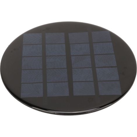 Mini-Rundsolarpanel 1,1 W 5 V 120 mm, 3,7 V Akku, kleines polykristallines Silizium-Solarzellenmodul