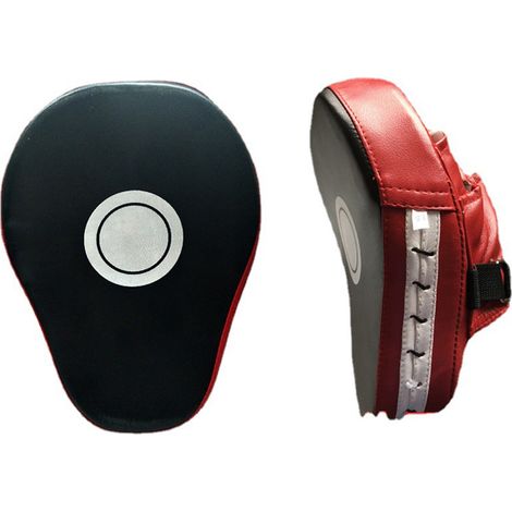 Gants de boxe en PU, gants de boxe, coussins d'entraînement préformés, cibles de frappe, coussins de coaching, 1 paire de coussins de kickboxing/boxe, 20 x 5 x 25 cm