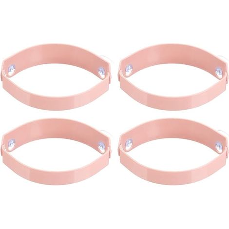 Lot de 4 supports de sacs poubelle ronds en plastique pour évier, avec égouttoir portable.-AquaForge (1/5)